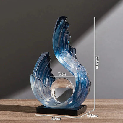 ETHEREAL FLOW – Glazen ornament met sierlijk design