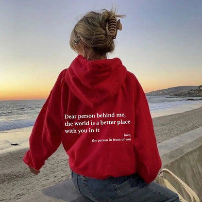ALEX - Inspirerende unisex statement winterhoodie