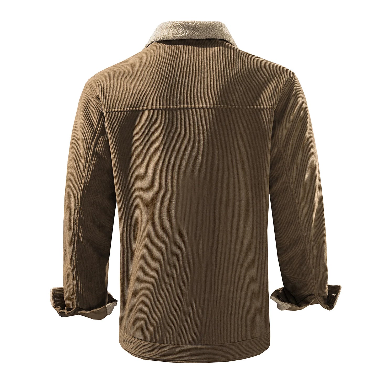 CALLUM - Corduroy herenjack met warme sherpa voering
