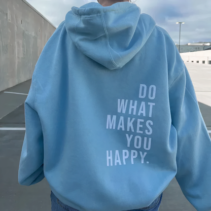 BELLA - Knusse hoodie met inspirerende print voor dames