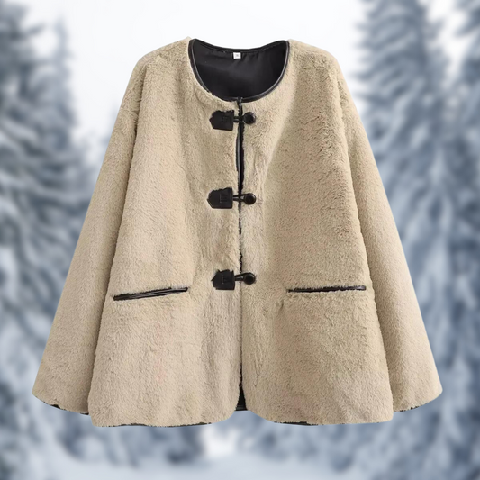 LUCILLE - Winterjas van imitatiebontfleece voor dames