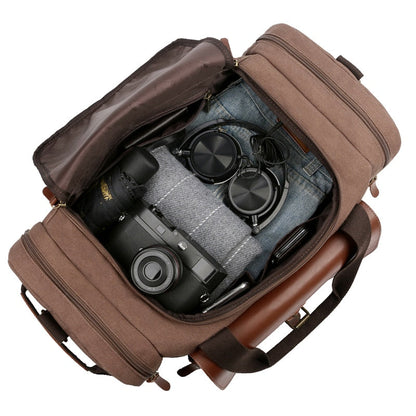 ARLO - Rustieke canvas tas met gespzak voor een avontuurlijke look