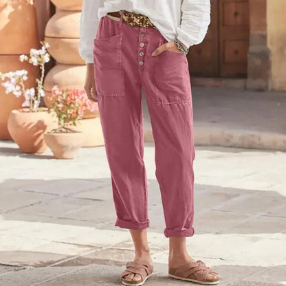 FAYLINN – Relaxed fit damesbroek met moderne flair en subliem draagcomfort
