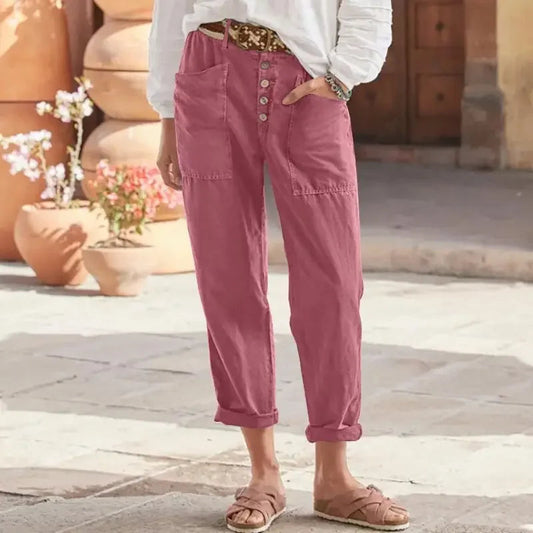 FAYLINN – Relaxed fit damesbroek met moderne flair en subliem draagcomfort