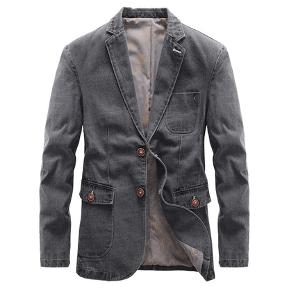 FINN - Vintage denim herenjack met tijdloze uitstraling