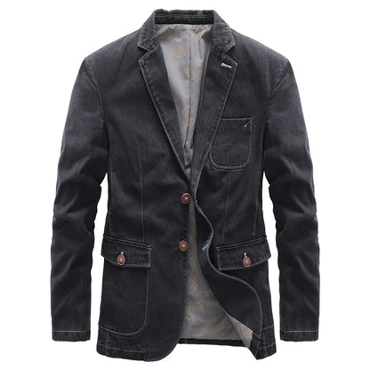 FINN - Vintage denim herenjack met tijdloze uitstraling