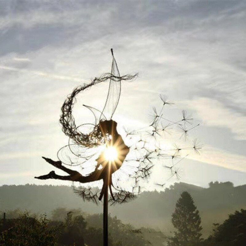 Weerbestendig metalen tuinbeeld in feeënvorm – LUNAYA FAIRY - Glamorix