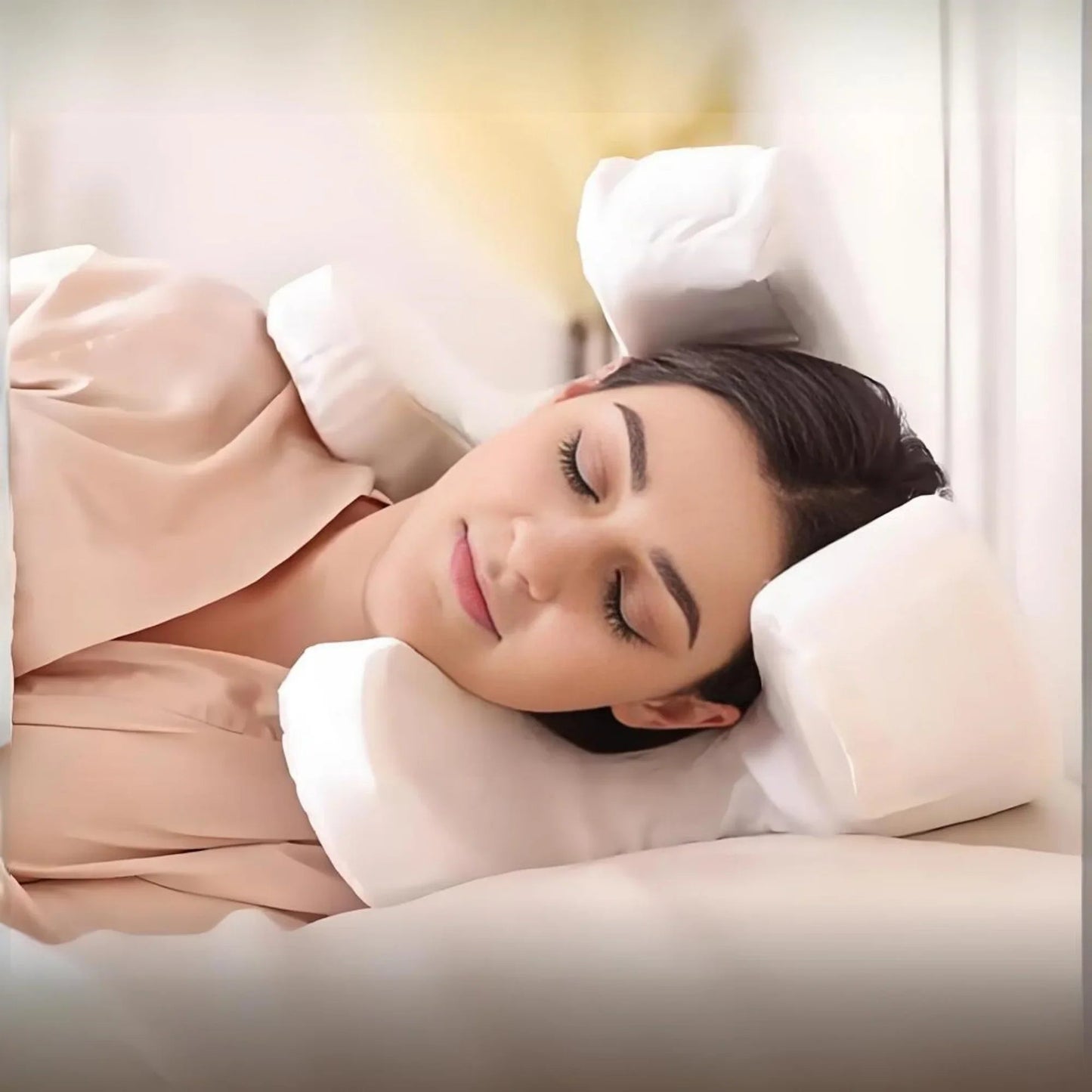 Memory foam kussen voor ultiem comfort en rimpelpreventie – DREAMESSENCE CLOUD - Glamorix