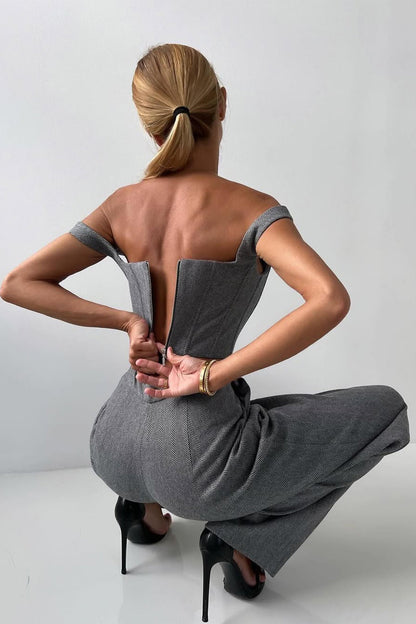 Elegante Damesoutfit met Getailleerde Pasvorm voor Feestelijke Gelegenheden – LUNA CHIC - Glamorix