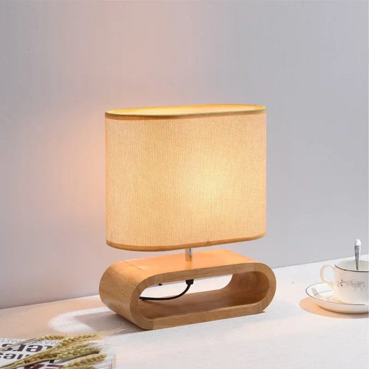 ZENLUX - LED bureaulamp met houtaccenten voor een serene sfeer