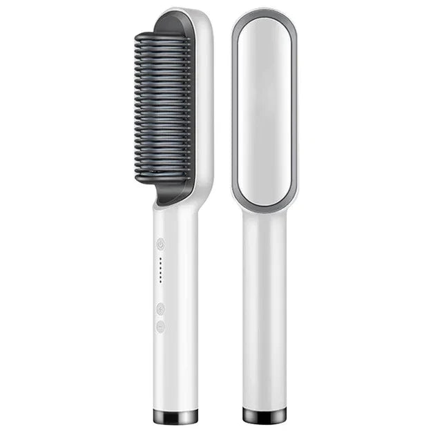 2-in-1 stijl- en krulborstel voor moeiteloos glad of golvend haar – HAIRVIA StyleFlex - Glamorix