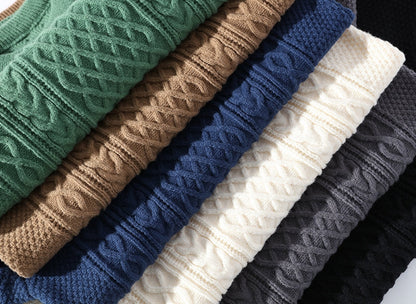 FINLEY - Cosy gebreide kabeltrui voor een tijdloze unisex stijl