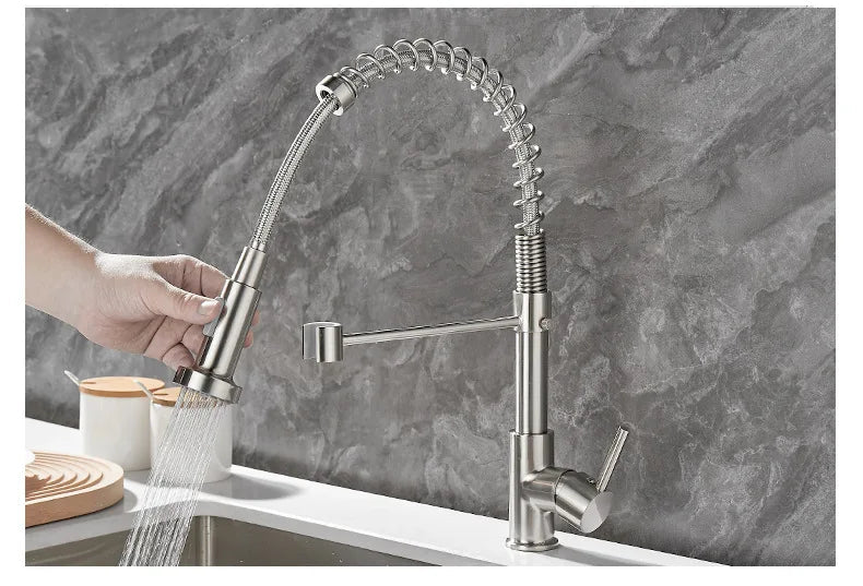 Dubbele waterkraan met draaibare uitloop – FLOWTWIST DUO - Glamorix