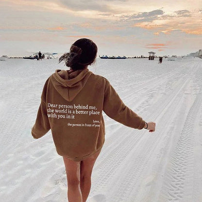 ALEX - Inspirerende unisex statement winterhoodie
