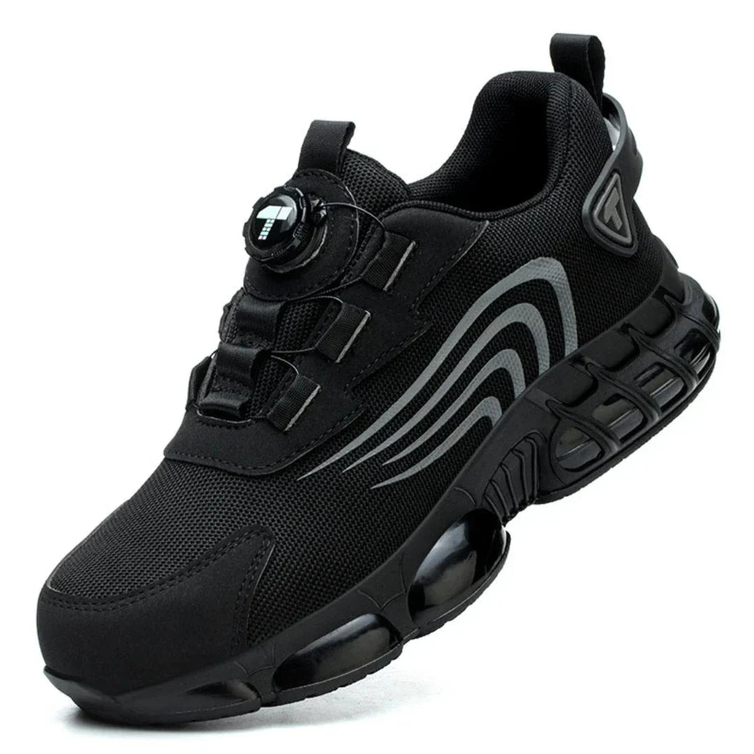 STRIDEMAX - Zwarte Hardloopsneakers voor Heren