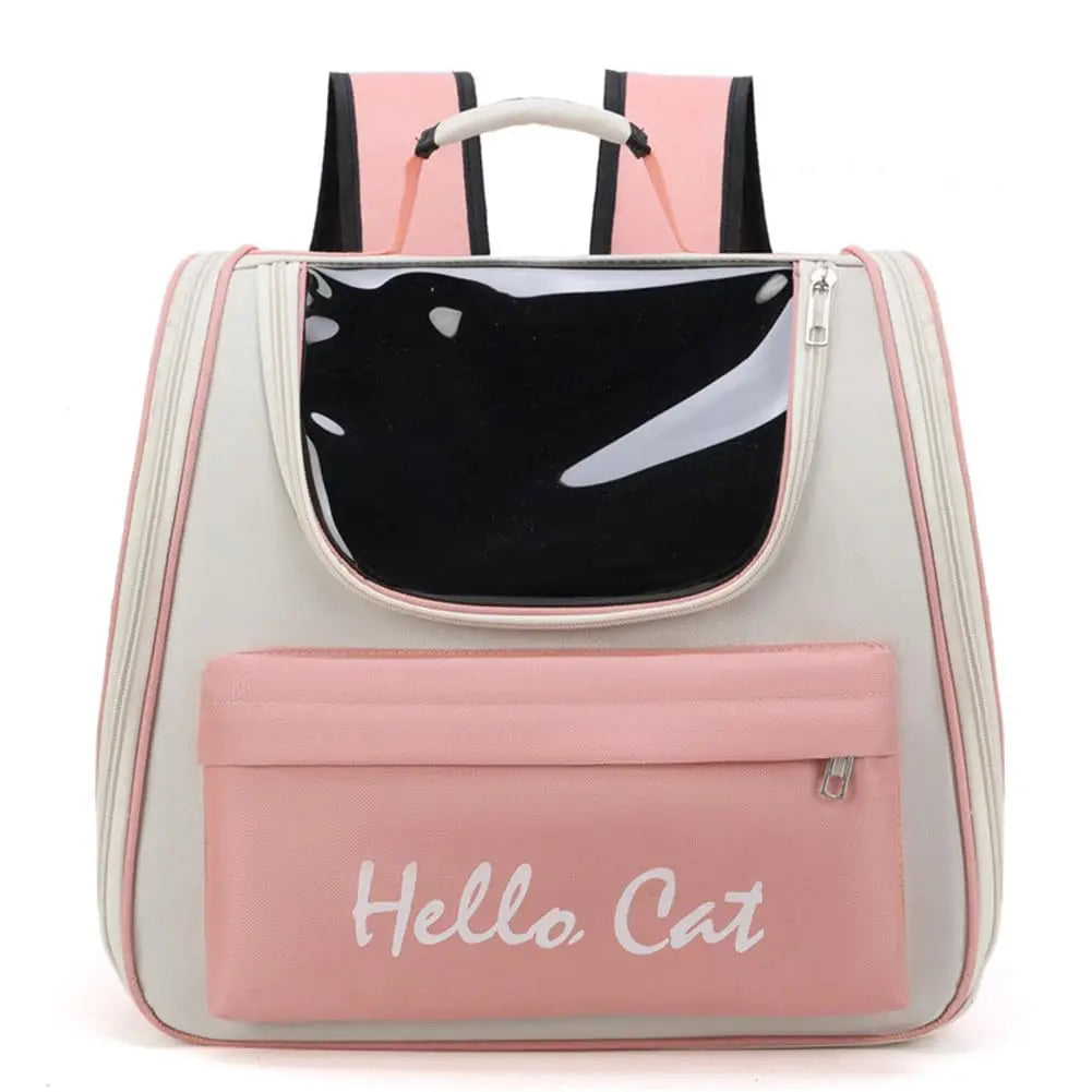 Ademende outdoor kattenrugzak met panoramavenster – PurrGo Explorer - Glamorix