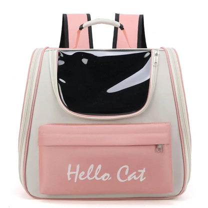 Ademende outdoor kattenrugzak met panoramavenster – PurrGo Explorer - Glamorix