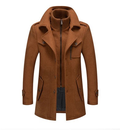 Archer - Lange winterjas voor heren met hoge kraag