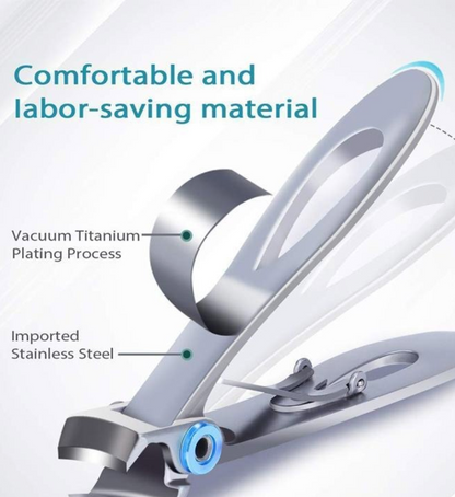 Ergonomic Nail Clippers for Thick Nails – Precision Trimmer with Durable Stainless Steel Construction - Glamorix