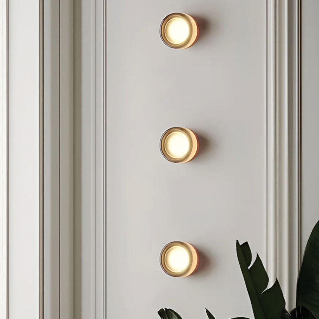Elegante wandlamp met dimpeldesign en warm LED-licht – VELTURA GlowWave - Glamorix