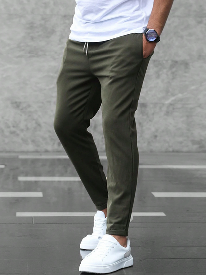 Slim fit heren jogger met sportieve look en ultiem comfort – AxelCore Jogger - Glamorix