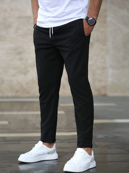 Slim fit heren jogger met sportieve look en ultiem comfort – AxelCore Jogger - Glamorix