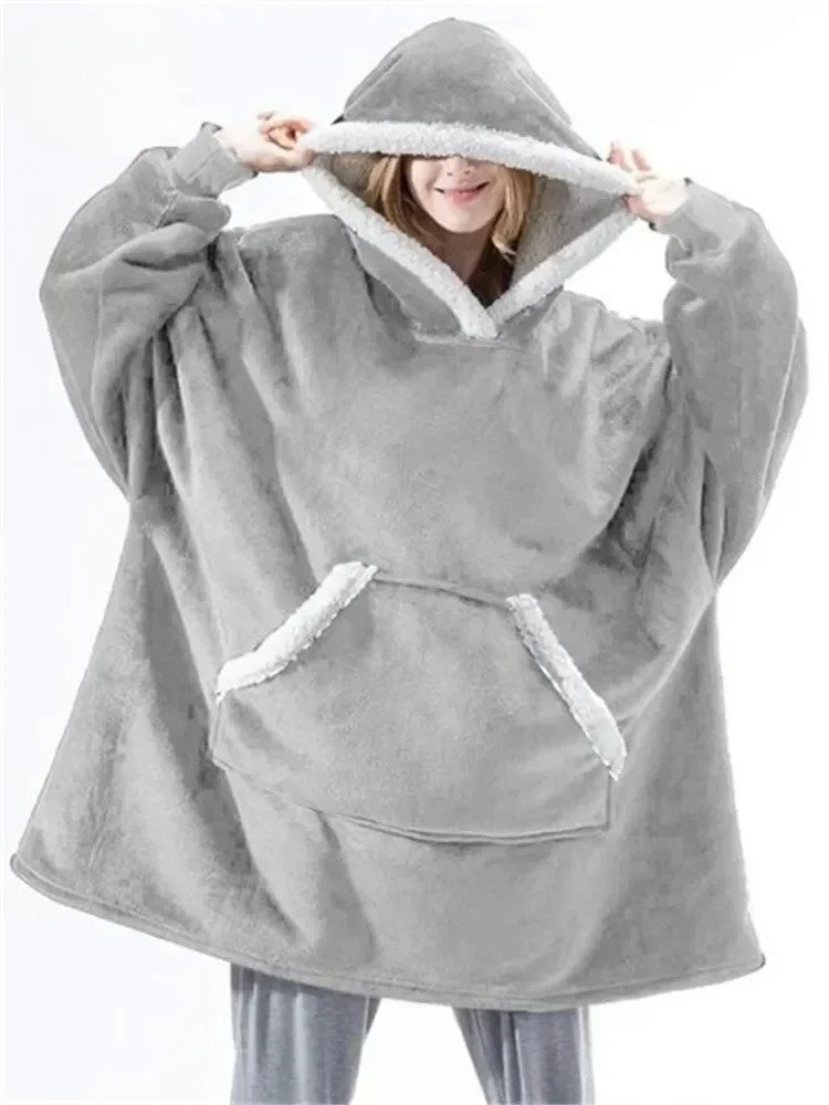 CozyWrap - Gigantische fleece hoodie voor ultiem comfort