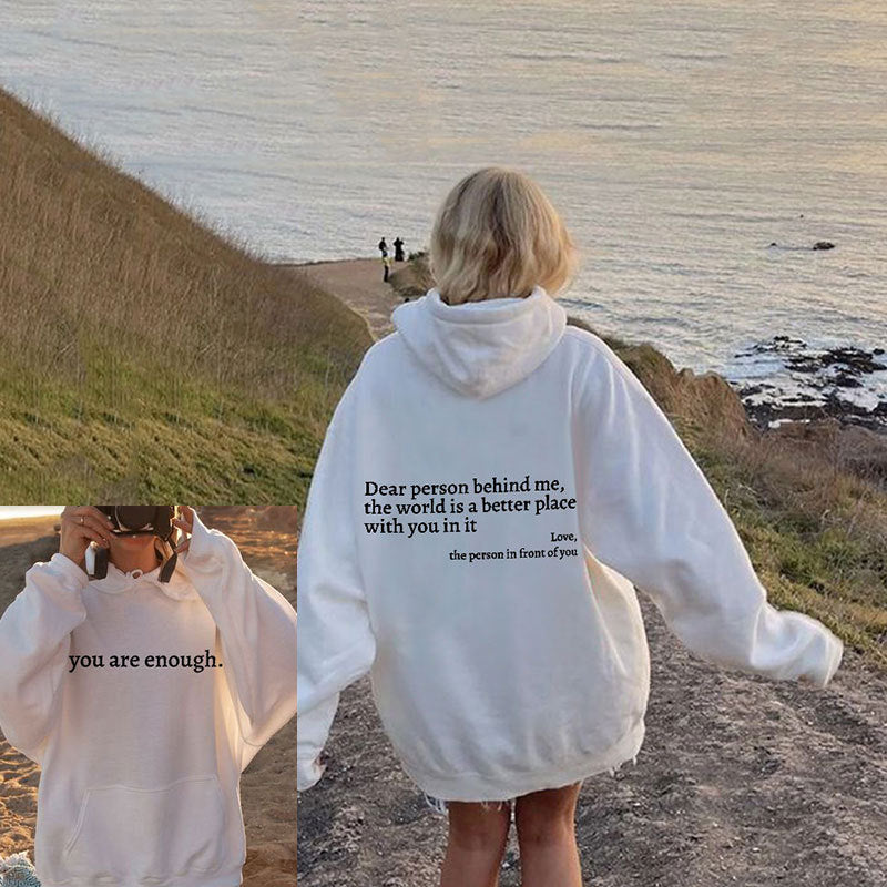 ALEX - Inspirerende unisex statement winterhoodie