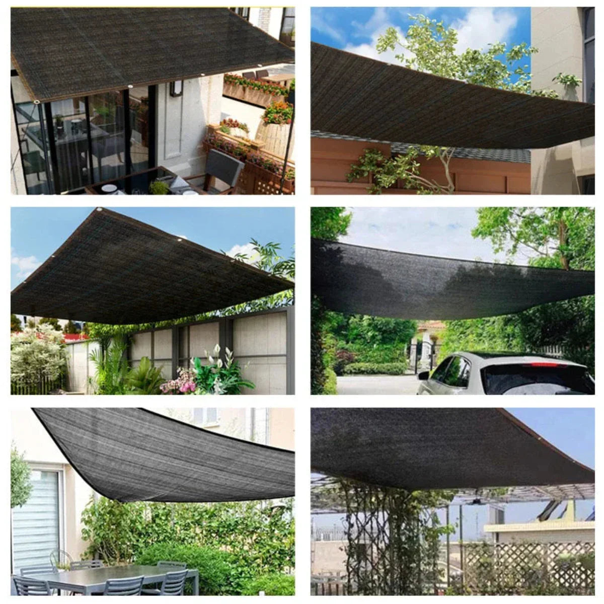 Zonwerend net voor tuin & terras met UV-bescherming – SHADELOFT AIR - Glamorix