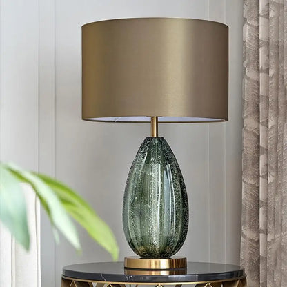 GRANDGLOW - Oversized glazen tafellamp met moderne elegantie