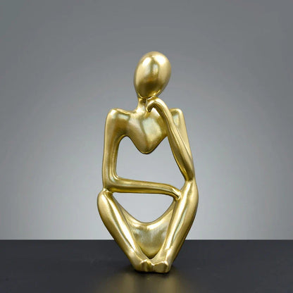 AURORA - Minimalistische gouden sculptuur voor een elegante touch