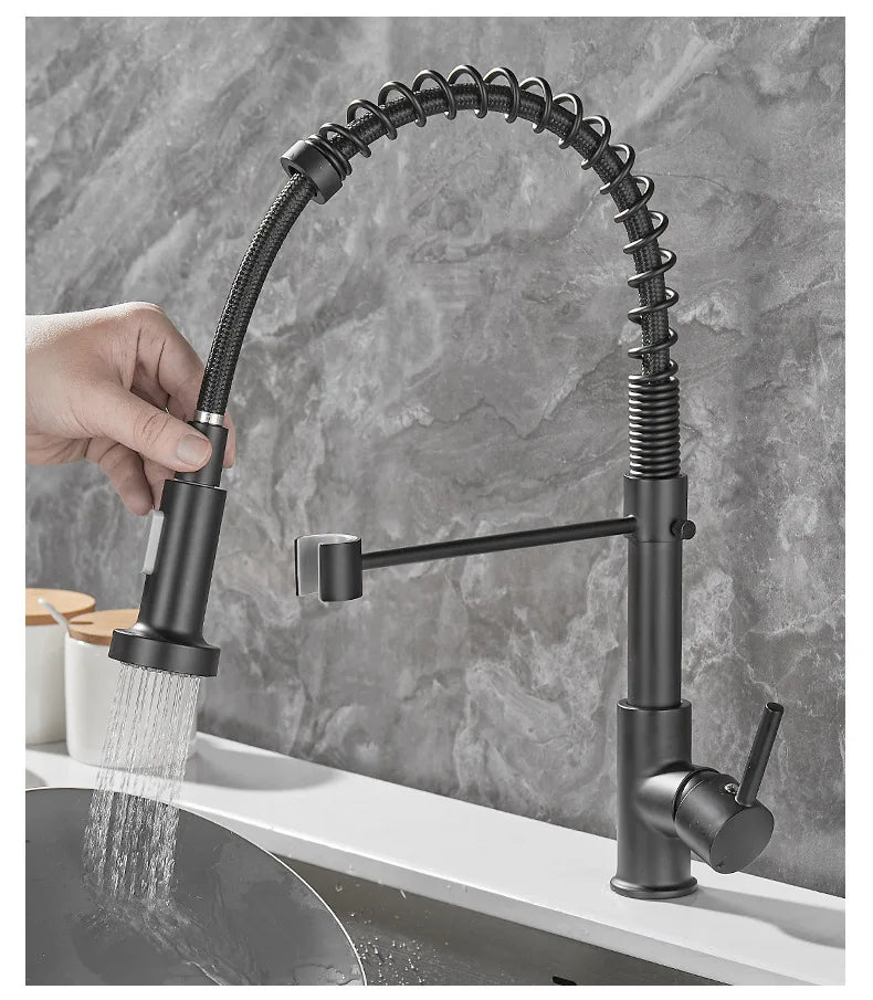 Dubbele waterkraan met draaibare uitloop – FLOWTWIST DUO - Glamorix