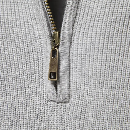 LEVI – Herensweater met kwartrits en moderne uitstraling