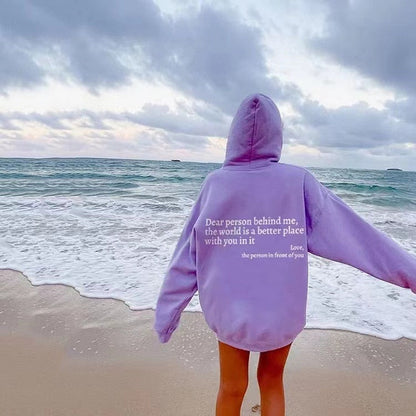 ALEX - Inspirerende unisex statement winterhoodie