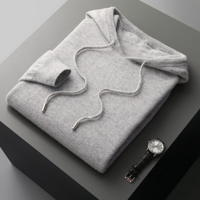 LAYLA - Casual gebreide hoodie met verstelbare trekkoorden