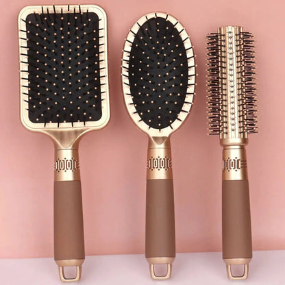 Anti-klit massageborstel met luchtkussen voor krullend haar – AIRLISS PRO - Glamorix