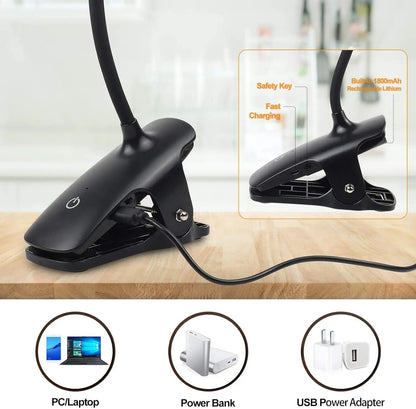 FlexiBright – Oplaadbare LED Bureaulamp met Klem voor Optimaal Werkcomfort