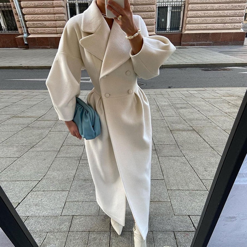 ELIZA - Elegante trenchcoat met dubbele riemen voor dames