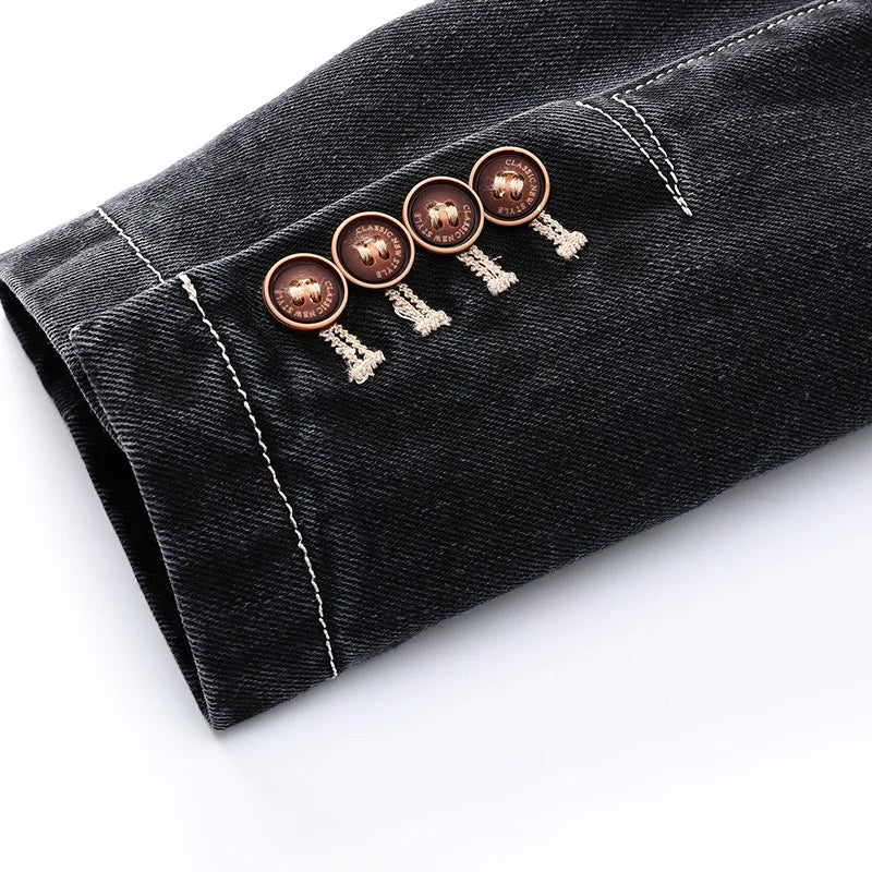 FINN - Vintage denim herenjack met tijdloze uitstraling