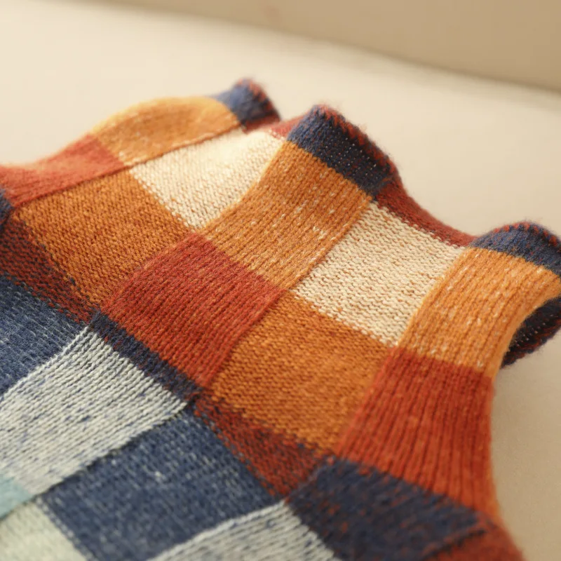 ADALYNN - Jersey de cuello alto con diseño colorido para mujeres - Glamorix