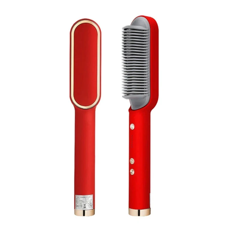 2-in-1 stijl- en krulborstel voor moeiteloos glad of golvend haar – HAIRVIA StyleFlex - Glamorix
