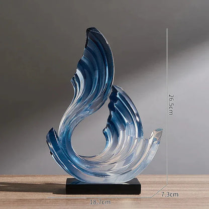 ETHEREAL FLOW – Glazen ornament met sierlijk design