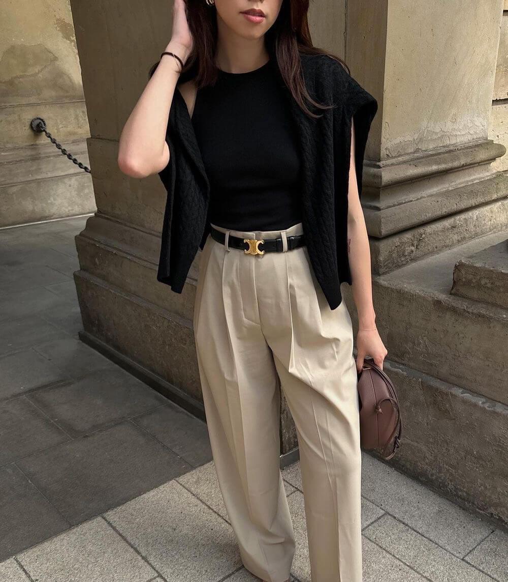 Elegante damesriem met goudkleurige gesp en designerlook – AURELIA BELT - Glamorix