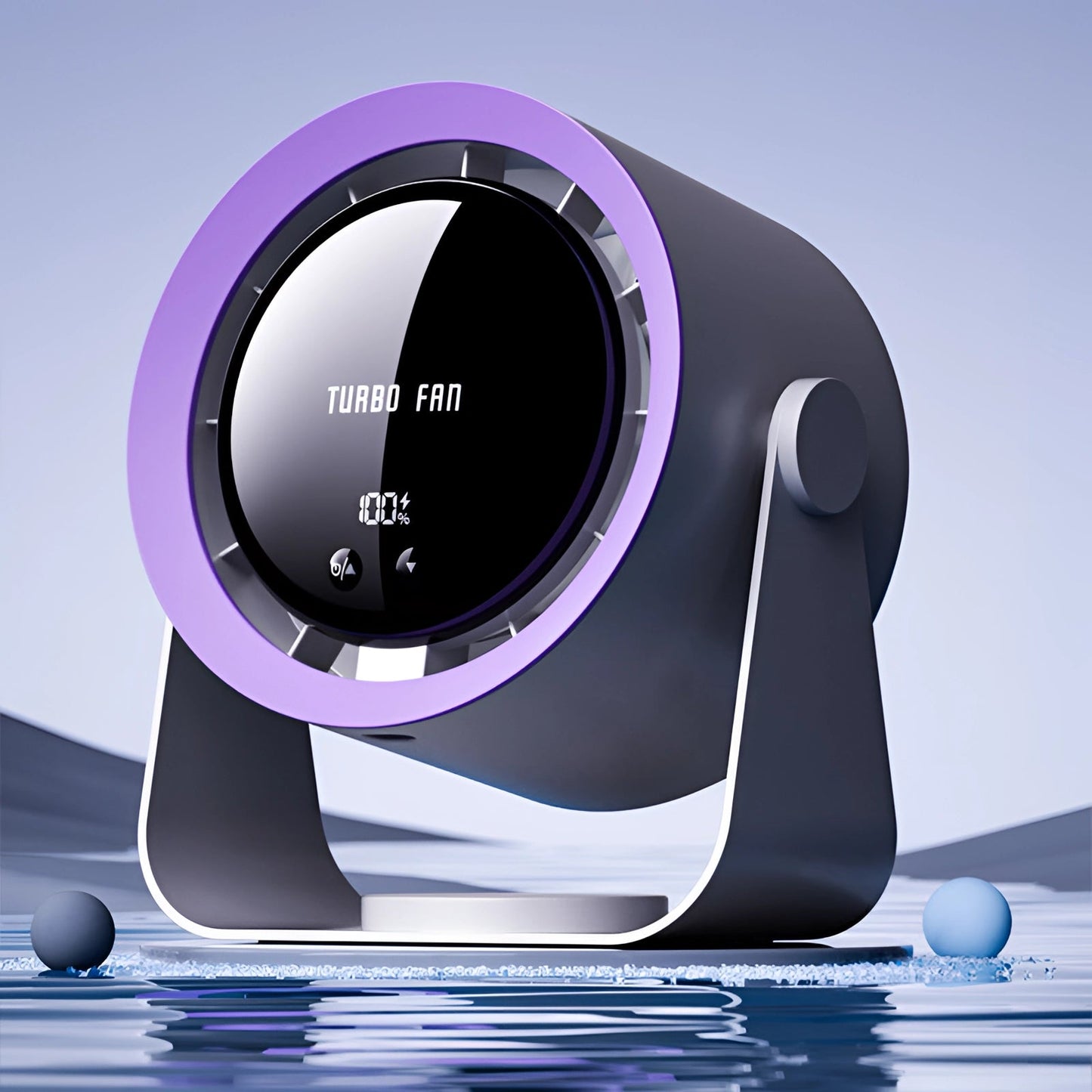 Bladloze turbo ventilator met LED-display en stille werking – VENTURA BLADELESS - Glamorix