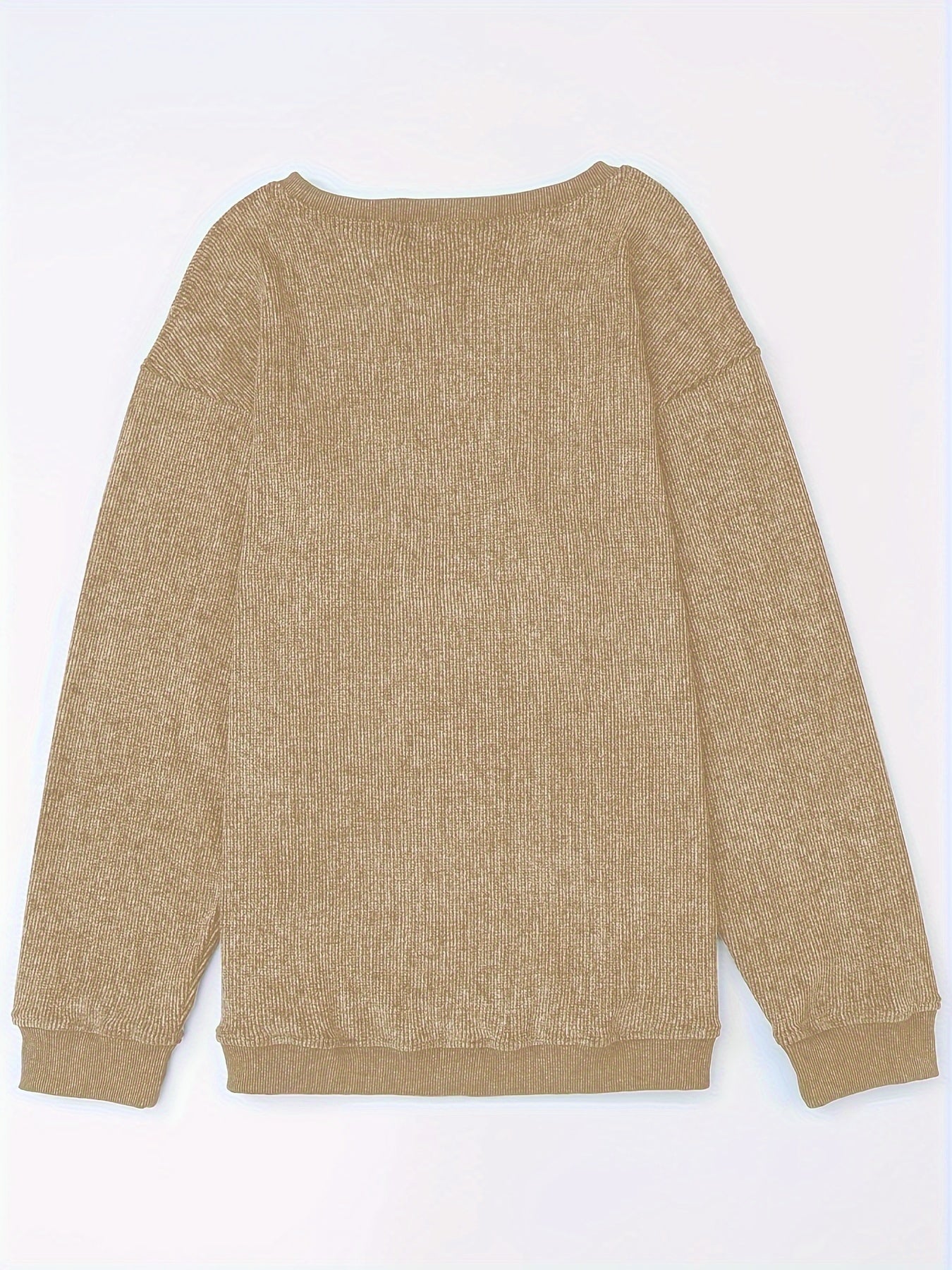 Een lange mouw top met ronde hals voor dames – NOVAQ - Glamorix