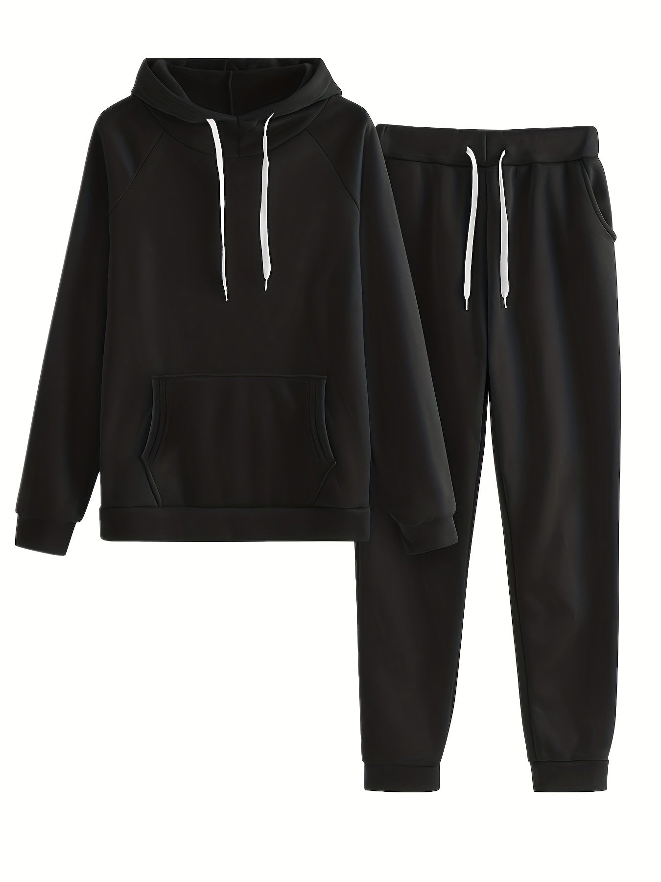 Een trainingspak met capuchon pullover en broek – NOVAWEAR - Glamorix
