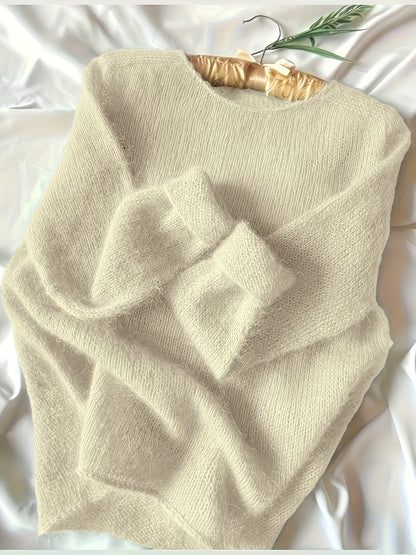 Deze trui is een gebreid bovenstuk voor dames – NOVAWE - Glamorix