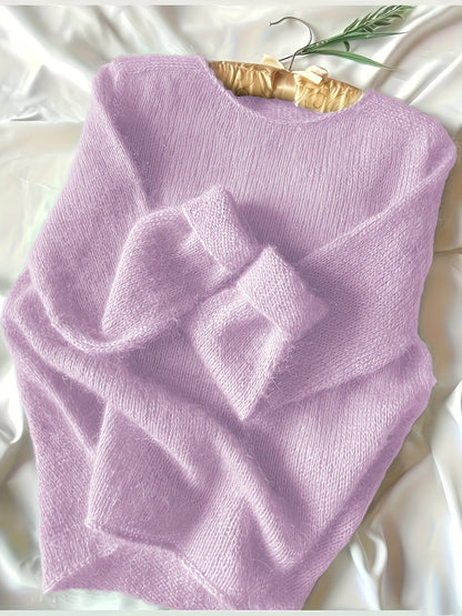 Deze trui is een gebreid bovenstuk voor dames – NOVAWE - Glamorix