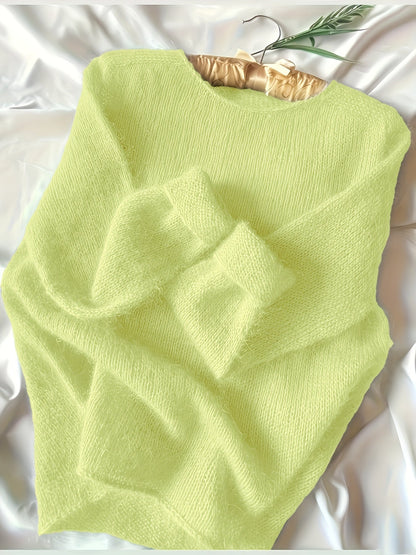 Deze trui is een gebreid bovenstuk voor dames – NOVAWE - Glamorix