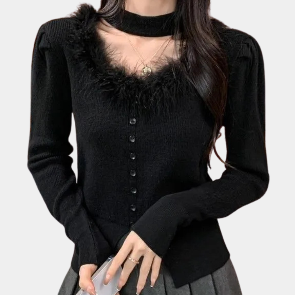 ELIN - Gebreide top voor dames met een elegante touch